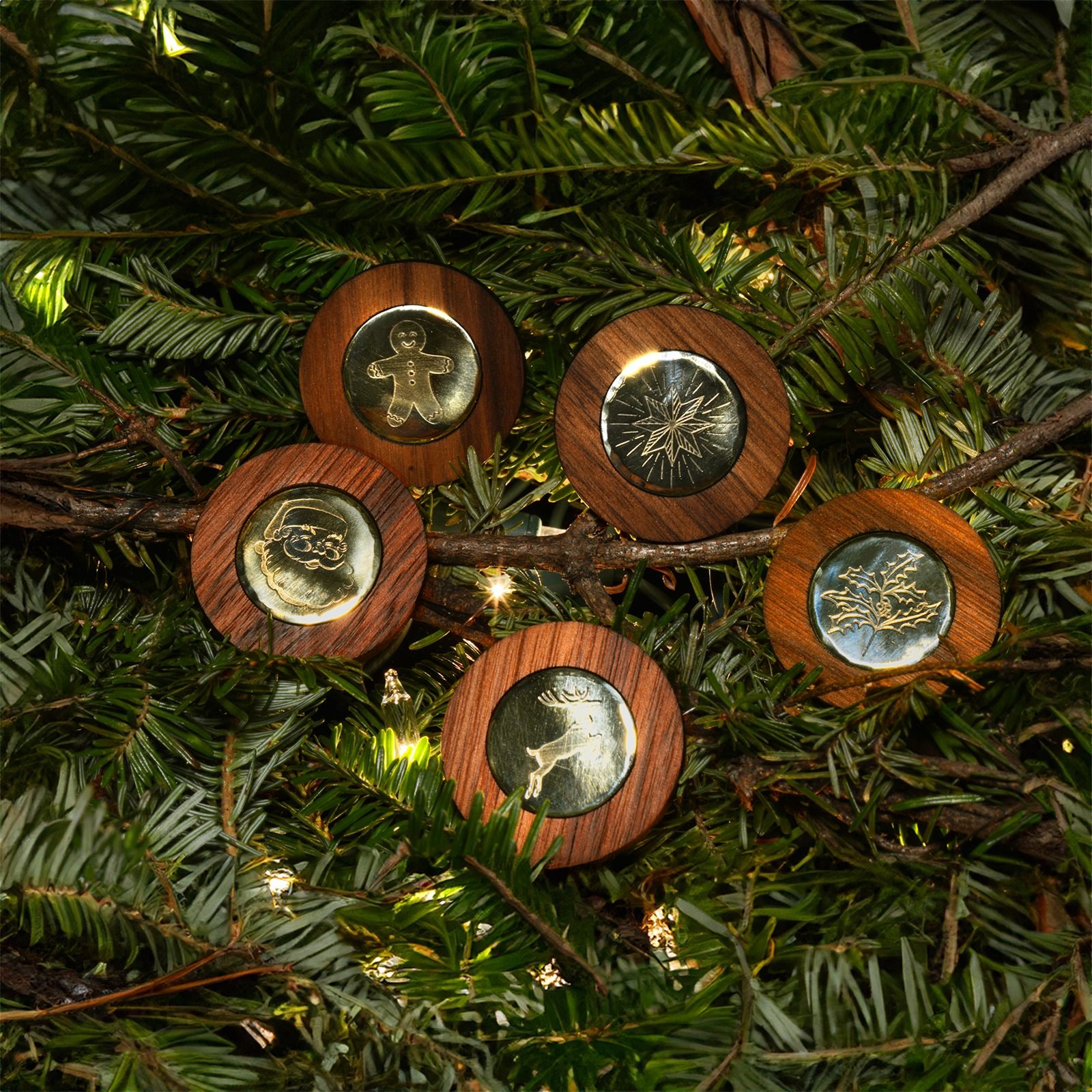 Evolve Golf branded Christmas ornaments